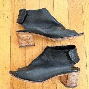 Leather Mule/Heels size 37